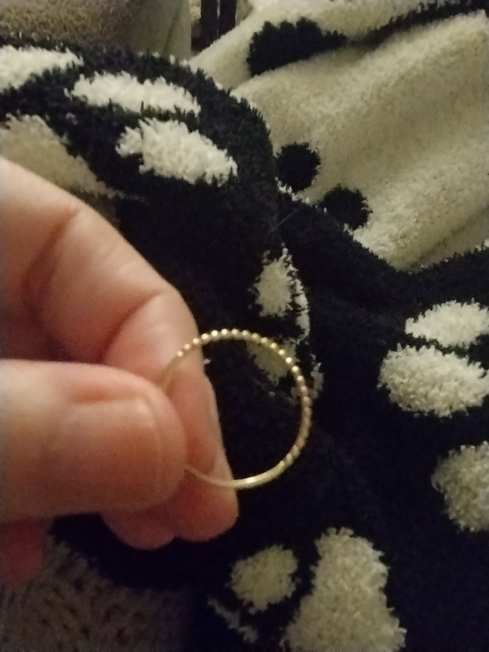 Delicate Gold Beaded Stackable Ring - Women Jewelry